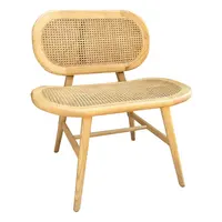 Стул из натурального ротанга в скандинавском стиле, деревянный стул для отеля