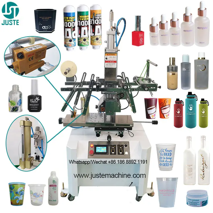 Computer Control Hot Foil Stamping Machine Leave Name Electric Ceramic Heater Plate Candles Hot Stamping Machine For Paper Cup