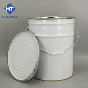 Metal Paint Bucket 20L Metal Bucket With Lid For Paint/chemical With Lock Ring