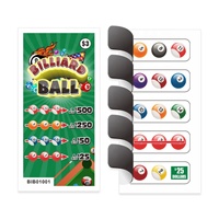 Billets de jeu à gratter instantanés en gros, personnalisables, à ouverture rapide, avec impression numérique, en carton/carton duplex, logo personnalisé