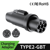 Adaptateur de chargeur EV Xundao XD-Type, nouveau type 2 vers GBT, 7 kW, 22 kW, 3 phases, prise IEC 62196-2, 380 V AC, IP54