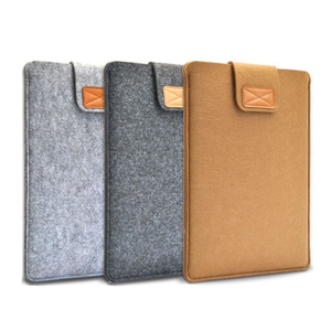 Custom Pure Color Simple Cheap Laptop Inner Bag Felt Bag Non-woven Laptop <strong>Sleeve</strong> With Magnet Button for Laptop, <strong>Ipad</strong> Kindle - Product Image 1