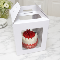 Boîtes en carton recyclables pour cupcakes individuels, mini gâteaux, gâteaux de lune, emballages cadeaux portables avec fenêtre transparente – Vente en gros