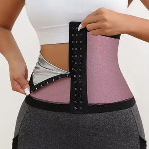 Áo định hình eo cho nữ có khóa kéo và móc cài, màu xanh, giúp thon gọn, thoáng khí và có size tự do. - Product Image 3