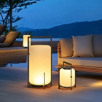 Nouvelle lumière ambiante LED extérieure sur pied, double usage pour l'électricité commerciale et l'énergie solaire, étanche IP65