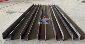 เครื่องขึ้นรูปเหล็กแผ่นหลังคาแบบม้วน 10 <span class=keywords><strong>Ga</strong></span> U Purlin Roll Forming Machine - Product Image 3