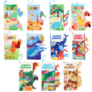 Livre en tissu doux pour bébé avec dessin animé pour 0-<span class=keywords><strong>4</strong></span> ans jouet d'éducation précoce résistant aux morsures et aux déchirures - Product Image 5