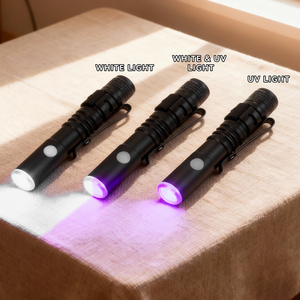 Có thể sạc lại Pocket Pen ánh sáng <span class=keywords><strong>UVA</strong></span> UVC tùy chỉnh Mini ngọn đuốc được xây dựng trong pin nhỏ Led đèn pin - Product Image 2