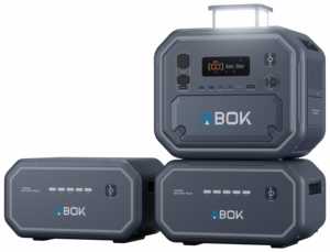 ABOK Fast Delivery 2800W Portable Power Station Solar Generator LiFePO4 Fast Charging App <b>Control</b> 2160Wh for Home Outdoor RV - Product Image 1