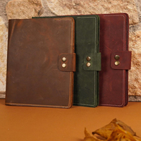 Étui pour cartes en cuir véritable rétro durable avec logo personnalisé, couverture de passeport et de carnet, cadeau