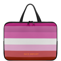 Sac pour ordinateur portable Leather Pride Rainbow, étui fin pour ordinateur portable avec fermeture éclair, sac portable pour tablette, grande capacité