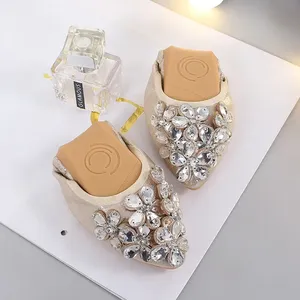 Ballerines pour Femmes Grandes Tailles, <span class=keywords><strong>Chaussures</strong></span> à Strass Idéales pour la Marche et la <span class=keywords><strong>Danse</strong></span> - Product Image 6