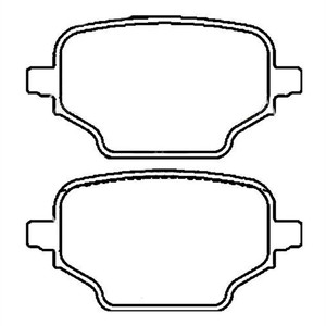 1635254980 Jeu de plaquettes de frein automobile arrière MDB4136 pour Citroen Berlingo et <span class=keywords><strong>PEUGEOT</strong></span> <span class=keywords><strong>RIFTER</strong></span> - Product Image 1