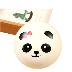 Vente en gros de jouets anti-stress Kawaii en forme d'animaux, Panda Steam Buns, en matériau PU, jouet éducatif pour filles et garçons de 5 à 7 ans - Product Image 1
