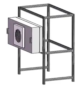 ISO 5 Classe 100 Capô de Fluxo Laminar Portátil Horizontal Vertical Mini Mesa de Armário de Laboratório Bancada de Sala Limpa para Fabricação de Planta