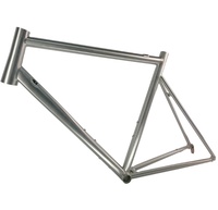 Cadre de vélo en alliage de titane ultra-léger haute résistance, résistant à la corrosion, cadre de vélo de qualité supérieure pour la conduite sur route et en montagne, cyclisme