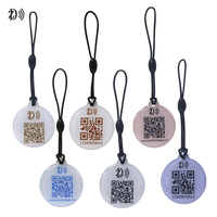 Wasserdichter NFC RFID-Epoxidhalter Umweltfreundlicher Mini-Pet-Tag mit QR-Code für Hund und Katze