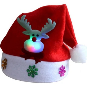 Chapeau <span class=keywords><strong>de</strong></span> Noël en peluche LED Père Noël Nouveau <span class=keywords><strong>Beau</strong></span> Décoration <span class=keywords><strong>de</strong></span> Noël Chapeau <span class=keywords><strong>de</strong></span> Noël - Product Image 2