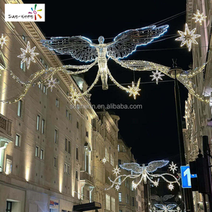 Décorations de Noël LED extérieures en forme de croix et d'anges 2027 - Product Image 3