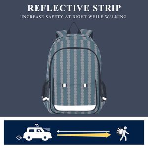 <span class=keywords><strong>Sac</strong></span> d'école pour enfants en nylon durable de 17 L avec imprimé couronne bleue d'Hawaï, design personnalisé, imperméable, <span class=keywords><strong>sac</strong></span> à <span class=keywords><strong>dos</strong></span> d'école pour filles avec poches en filet - Product Image 5