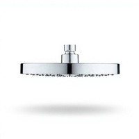 Modern 8 İnç Yuvarlak Krom ABS Silikon Tıkanmaz Yağmurlama Duş Başlığı, Daire Banyoları için Basınçlı Akış Özelliğiyle