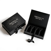 Boîte en papier rigide magnétique avec logo personnalisé, emballage cosmétique de luxe, emballage en carton magnétique, boîtes cadeaux avec insert