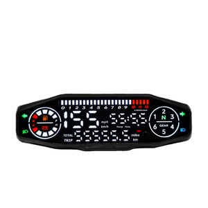 Compteur de vitesse moto en promotion compatible Honda <span class=keywords><strong>CRF</strong></span> 150 <span class=keywords><strong>250</strong></span> Yamaha YZ 125 <span class=keywords><strong>250</strong></span> – Compteur kilométrique et tachymètre avec capteur de vitesse - Product Image 1