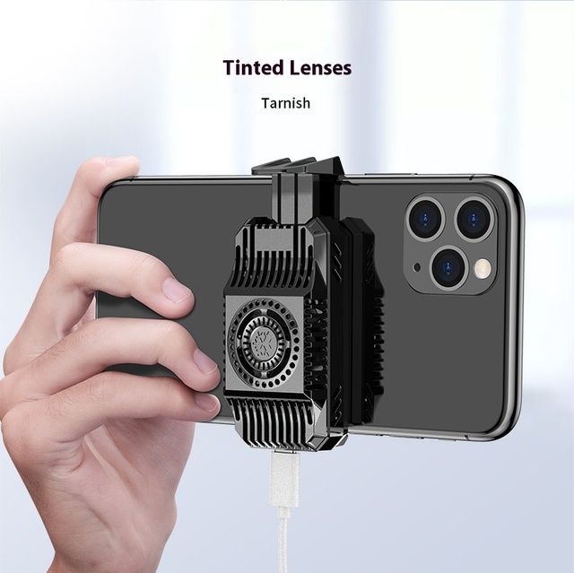 Silent Portable Live Streaming Gaming Cooler Flexible Clip Fan for Mobile Phone for King of Glory PUBG Semiconductor Cooling