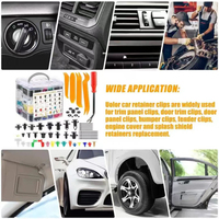 1240 pièces en plastique voiture attache Push fixation Clips Kit mixte voiture pare-chocs porte garniture panneau attaches dissolvant boîte boucle