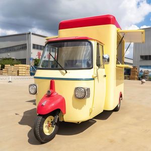 Moto Piaggio Ape Food Truck Coffee Engine Coffee Shop Hot Dog/ice Cream Cart Food Trailer With Full Kitchen - Product Image 3