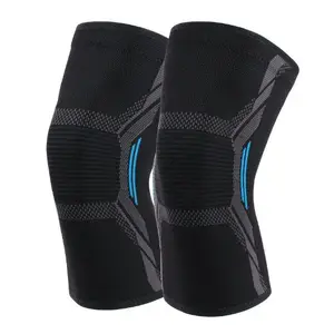 custom Free Sample Breathable Anti-slip nylon Spandex Compression Fit sleeve Support Sports Kneelet Knee Brace