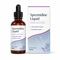 Gouttes de Spermidine de Germe de Blé Haute Puissance avec Méthylcobalamine B12 pour le Soutien de la Santé Cellulaire, Liquide Végétalien Sans Alcool