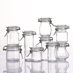 100ML Small <strong>Square</strong> Clip Top <strong>Jar</strong> for Food Storage Empty Spice <strong>Jars</strong> in Bulk for Honey Wedding Gifts and Sugar Pack - Product Image 4