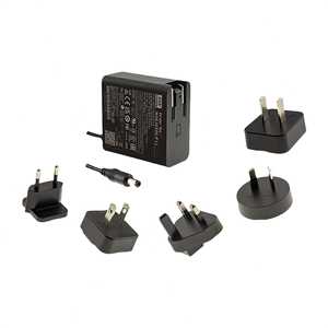 Mean Well NGE30E05 P1J 30W AC DC Switching Adapter 5V 4A Wall Mount With <b>Replaceable</b> <b>Plug</b> - Product Image 2