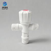 Vanne d'angle en PP économique, vanne à trois voies en plastique haute performance, vanne d'angle durable, alternative aux pièces métalliques