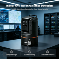 Détecteur de surveillance caché pour intérieur, instrument de balayage de signal bimode pour la protection anti-écoute commerciale et résidentielle