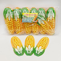 Bonbons durs en forme de maïs et d'ananas personnalisés en gros, saveurs fruitées assorties, format bouchées, en sachet ou en pot, approvisionnement chinois