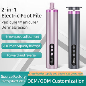 Ponceuse électrique rechargeable 2-en-1 pour pieds, nouvelle tendance, écran LCD, 9 vitesses réglables, machine à éliminer les callosités et peaux mortes - Product Image 2