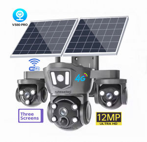 Cámara IP V380 PRO de 3 Lentes Wifi/4G HD 12MP 6K para Exteriores, CCTV Impermeable con Visión Nocturna, Seguimiento Móvil Bidireccional, Cámara Solar en la Nube - Product Image 1