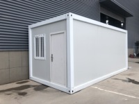 Nouvelle conception de maison conteneur préfabriquée, maison modulaire de 20 pieds avec panneau solaire pour hôtel extérieur ou appartement
