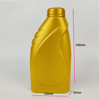 Bouteille vide de cruche de mesure d'huile d'or de 1litre pour des moteurs 1000ml bouteille d'huile de lubrification de moteur avec la ligne de niveau liquide