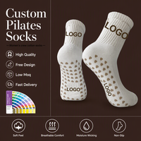 Chaussettes de sport unisexes en coton tricoté avec logo personnalisé pour femmes, antidérapantes, respirantes, en maille, pour adultes et enfants