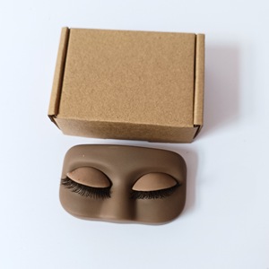 <b>Silicone</b> Square Eyelash Practice Mold Removable Soft Touch Lash Extension Training <b>Tool</b> - Product Image 6