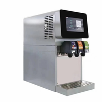 Machine à boissons automatique commerciale à 3 robinets, fontaine à soda électrique portable haute capacité en acier inoxydable