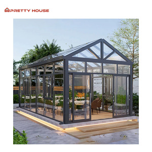 <span class=keywords><strong>Casa</strong></span> de cristal insonorizada de jardín de invierno de pie libre de encargo Sunrooms marco de aluminio <span class=keywords><strong>Casa</strong></span> de cristal para Villa - Product Image 2