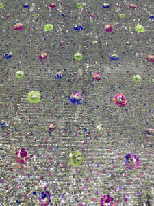 Đàn Hồi <span class=keywords><strong>Net</strong></span> 59Mm Sequined Thêu Thời Trang Phụ Nữ Ăn Mặc Buổi Tối Ăn Mặc Thời Trang Giày Gói Cap Sequin Vải - Product Image 6