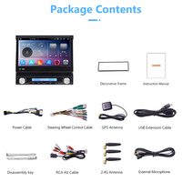 7 ''1Din Android13.0 T610/7862 lecteur multimédia de voiture universel octa-core avec 4G RAM + 64G ROM Wifi DSP CarPlay/Auto TPMS DAB OBD 4G