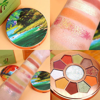 Vegane Luxus-Lidschatten-Palette Satin Wasserdicht Matte Shimmer Metallic Private Label Hell dunkel trocken gepresstes Glitter-Augen pulver