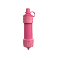Filtre à eau portable durable pour l'extérieur, membrane UF, mini paille de survie d'urgence pour la randonnée et l'escalade