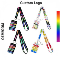 Étui rigide coulissant personnalisé en polyester imprimé UV coloré pour cartes de téléphone portable, cartes de bus, cartes d'étudiant et cartes d'identité professionnelle avec crochet